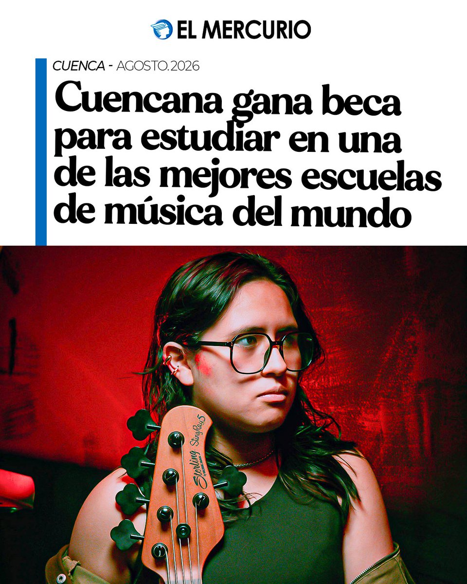 elmercurioec's tweet photo. La cuencana, Anahí Solano, obtiene una beca en una de las mejores escuelas de música del mundo. https://t.co/K8Mb0H7kgX https://t.co/n3vFg5rCiY