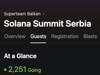 SolanaMarko's tweet photo. Some numbers for the @Solana Summit Serbia:

→ 75 speakers
→ 25 side events, Monday to Friday
→ $50k+ Demo Day
→ $5k Frontier Traders trading competition
→18 sponsors 

Aug 26–27. The Balkans' biggest crypto event starts in 20 days. https://t.co/XHzzoyXoDS