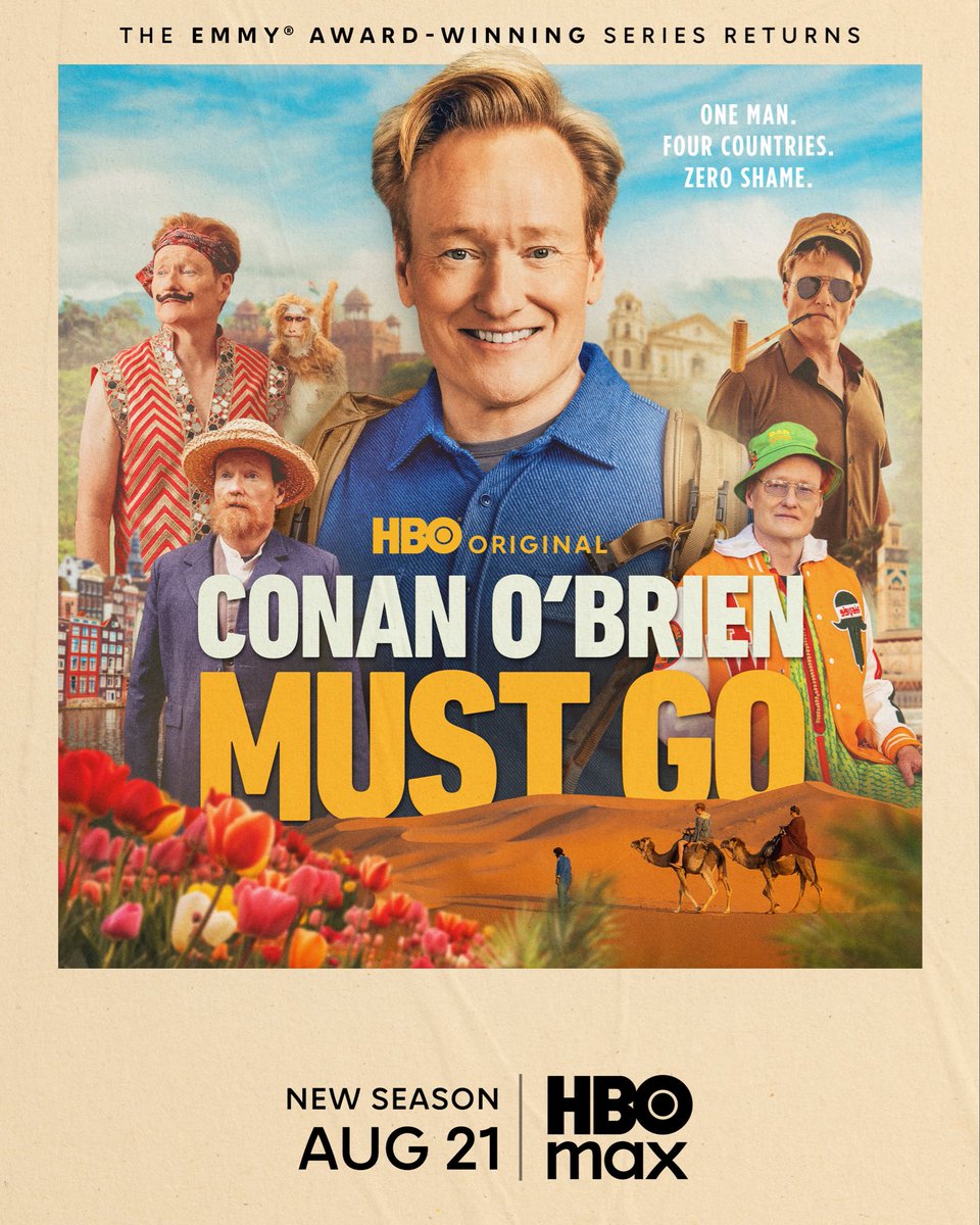 hbomax's tweet photo. Nobody asked for this so he's back. Again.
Season 3 of #ConanOBrienMustGo premieres August 21 on HBO Max. https://t.co/wI6Hsoby75