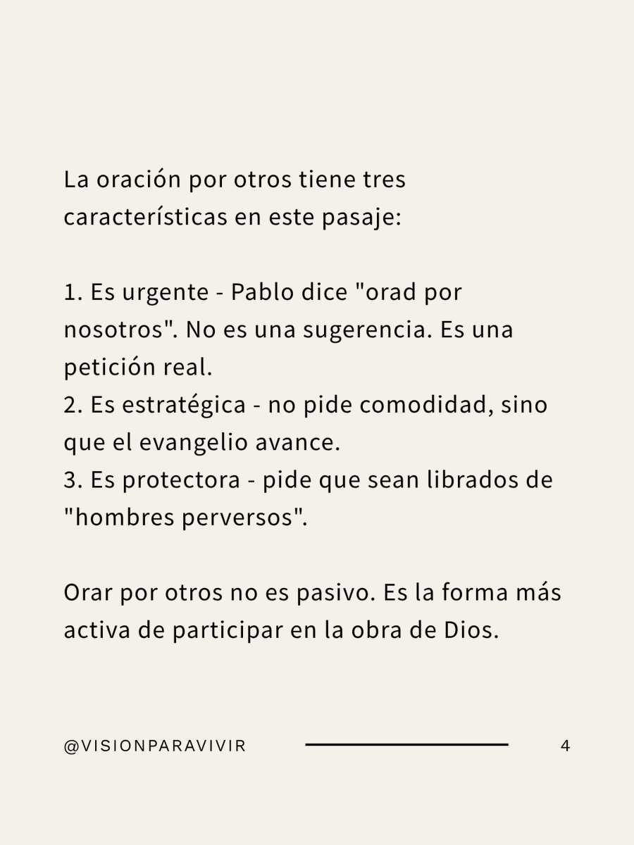 vpv_oficial's tweet photo. Orar por otros no es opcional. Es un deber.
Y cambia lo que pedimos. Cristianismo Firme - https://t.co/s5ZZcspuen https://t.co/0W9MzEPlod