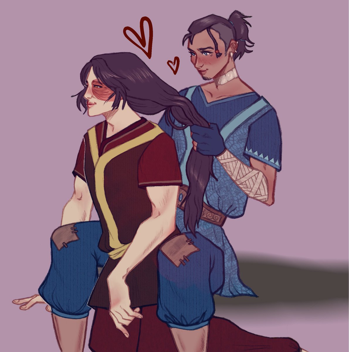 luvvinmym8s's tweet photo. Day 4: Hairbraiding

A pretty unfinished sketch for this one, but I think it’s cute!

Might go back and finish it after #ZukkaWeek2026

#zukka https://t.co/NmqkXHl2wX