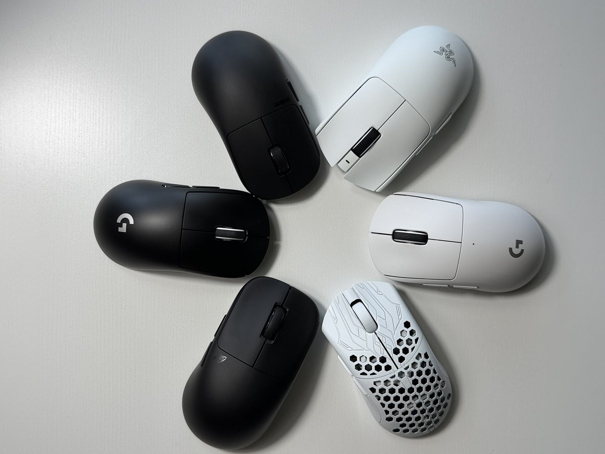 enricomtt's tweet photo. My current mice rotation. https://t.co/WVJjryZkwp