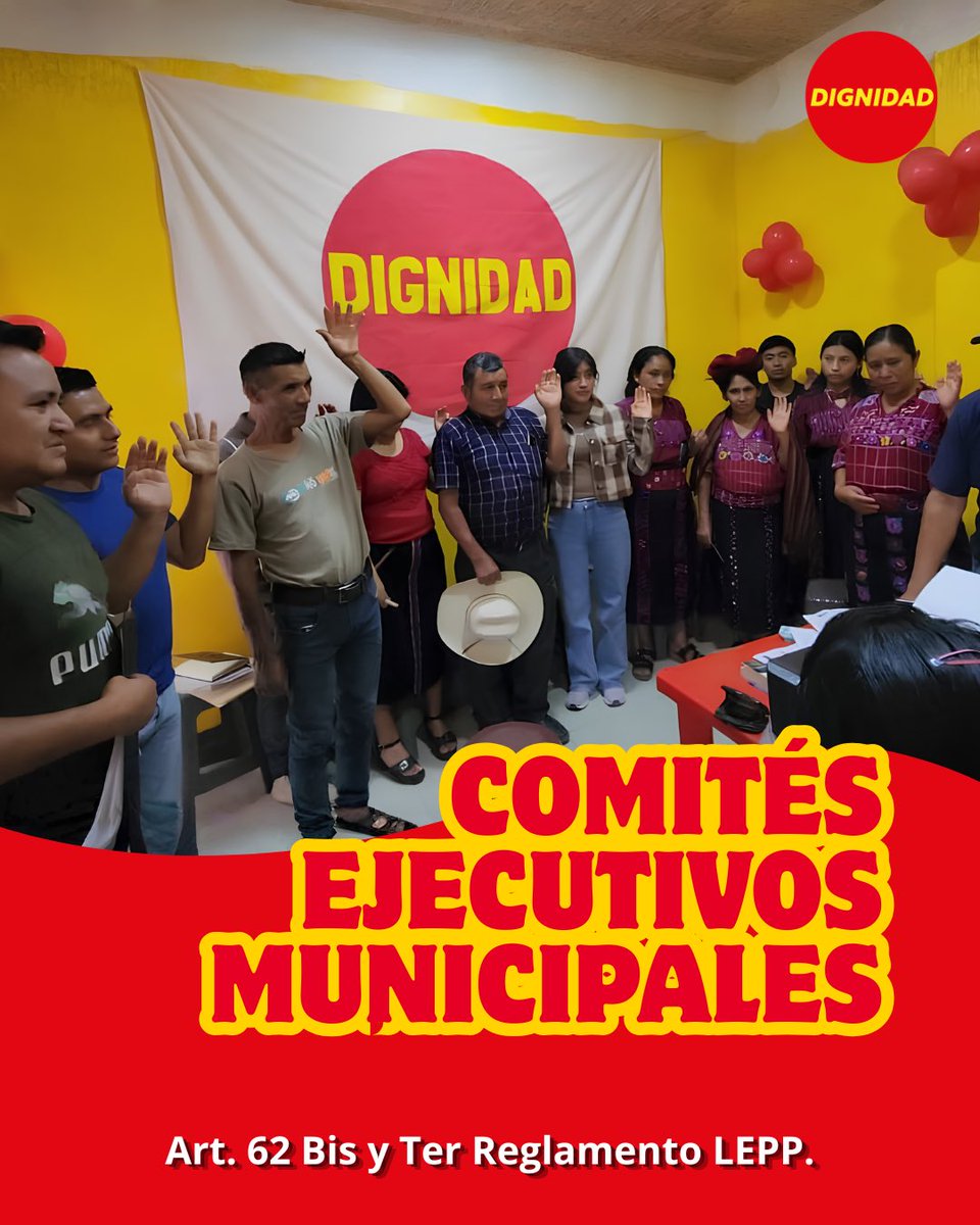 dignidadgt's tweet photo. Celebramos la formación de nuestros comités ejecutivos municipales. 

Agradecemos a las compañeras y compañeros que han tomado esta gran responsabilidad y forman parte de los más de 80 comités en todo el país.

¡Por el buen vivir! 🔴 https://t.co/7mTLKcvftQ