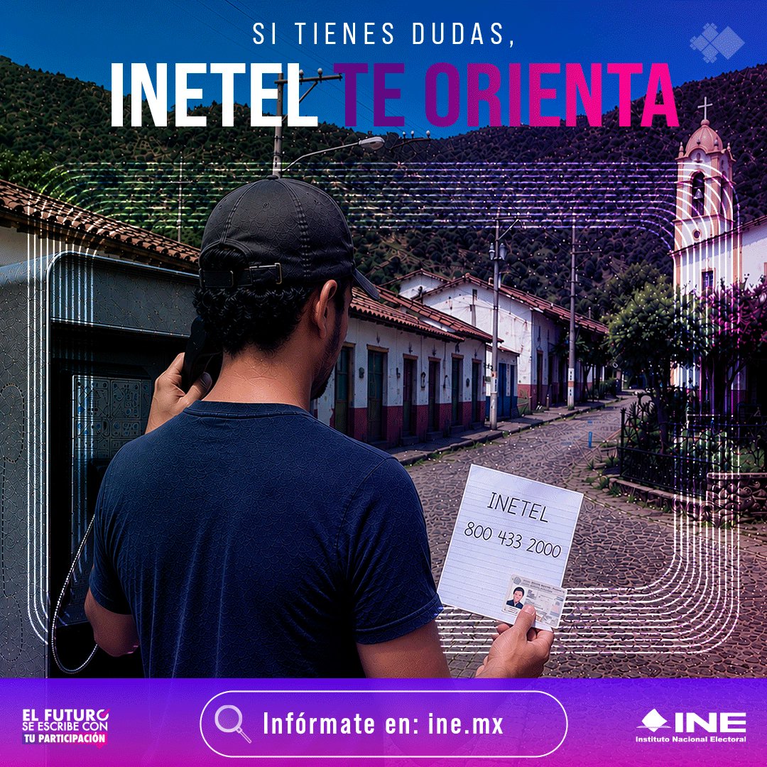 INEMexico's tweet photo. ¡Hacer tus trámites es fácil si tienes la guía correcta! 🙌

En INETEL te acompañamos paso a paso para resolver todas tus dudas sobre: 

🪪 Tu Credencial para Votar (¡vigente y lista!). 
📍 El módulo más cercano y cómodo para ti. 
🔍 El estatus actual de tu trámite. 
📝 Requisitos sencillos para cada servicio.

📞 Llámanos sin costo al 800 433 2000 o conéctate en 💻 https://t.co/krdKhZtFHP. 

¡Estamos listos para ayudarte!🩷💜

#TuINE #INETEL #CredencialParaVotar #INE