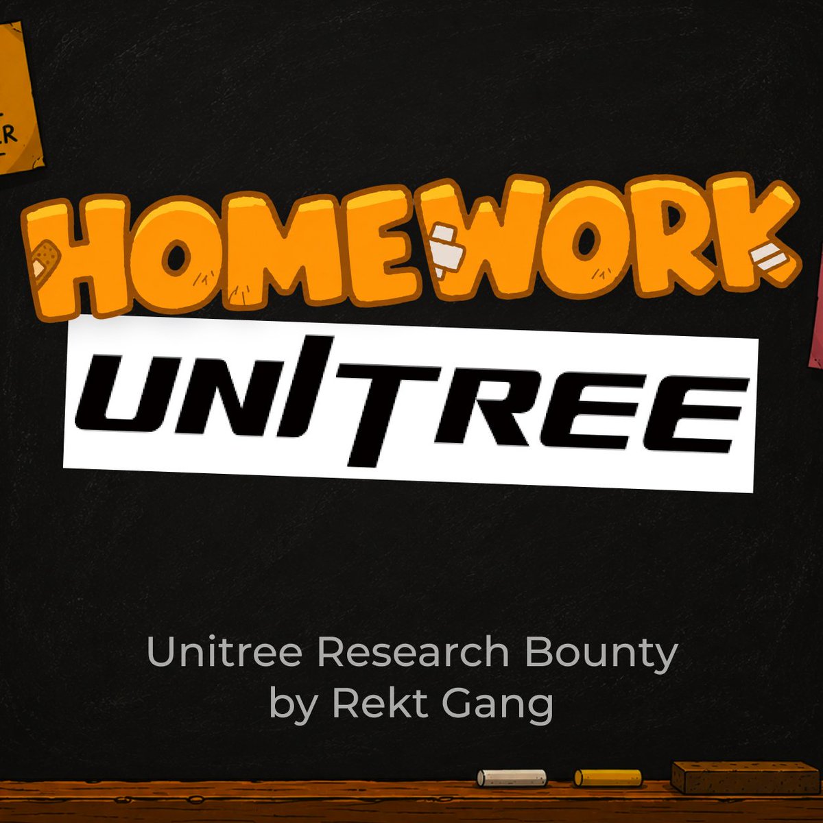 rekt_gang's tweet photo. Unitree Research Bounty

Rekt Gang homework is back!

do some research on the upcoming pre-ipo of UNITREE and you could win a Rekt Wolf (or at least get points) https://t.co/12i5v8roSx