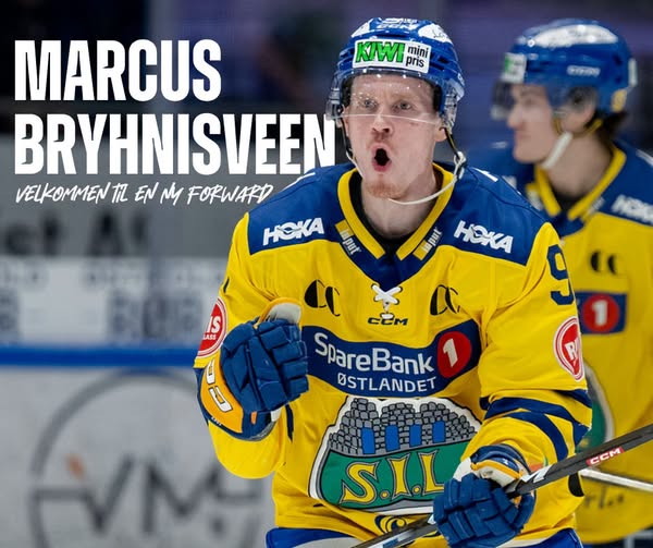 Hockeydebatt's tweet photo. Marcus Bryhnisveen, norsk mester med @StorhamarHockey de tre siste sesongene, er klar for Sønderjyske i den danske Metal Ligaen. Hans bror Nicolai har også spilt for klubben som har vært midt på tabellen de senere sesonger. #2hockey https://t.co/8VsUsrSTKT