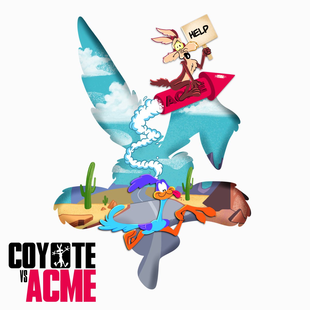 TomTrager2's tweet photo. Coyote VS Acme fan art 
#coyotevsacme @Ketchup_Distrib https://t.co/cVzqeyinFS