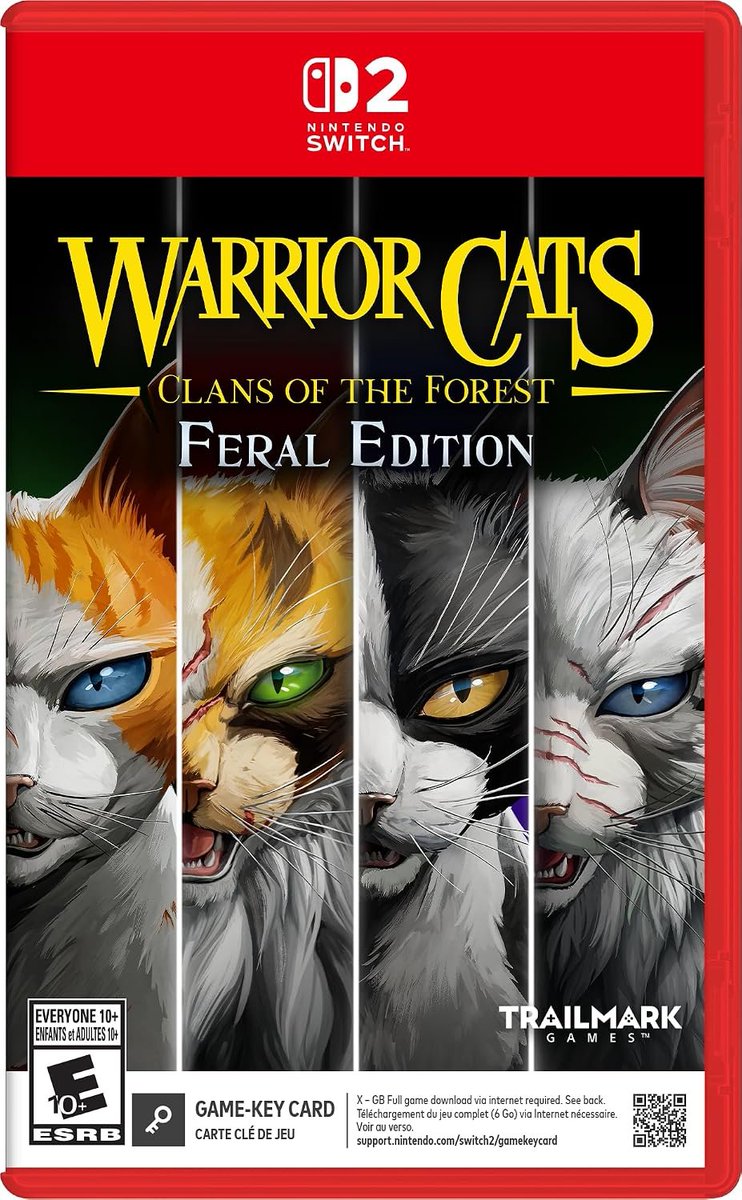 Wario64's tweet photo. Warrior Cats: Clans of the Forest Feral Edition (Switch 2 KC/Switch/PS5/XSX) up for preorder on Amazon ($39.99) https://t.co/fdWU5PYCSm #ad https://t.co/AwOFoAZWLG