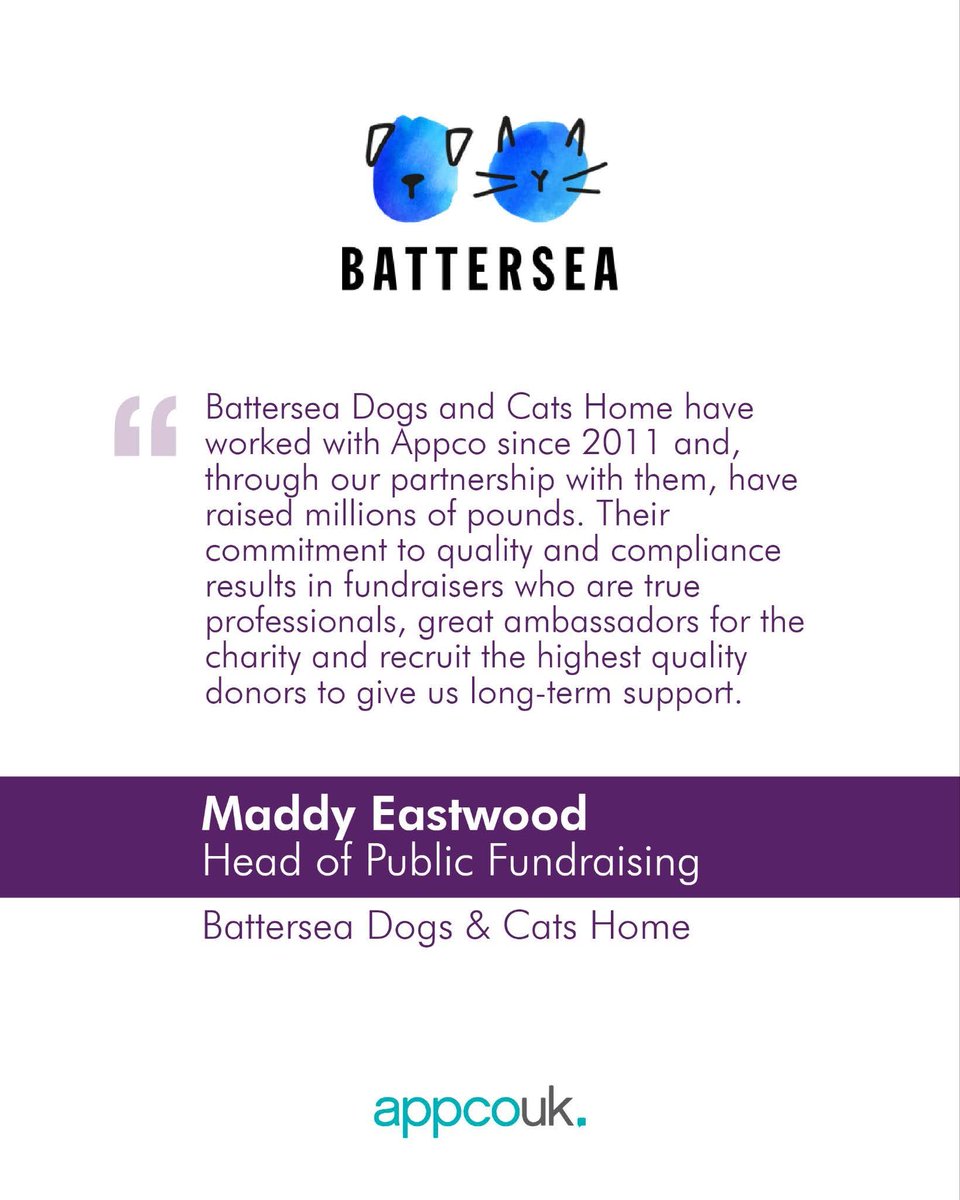 appcouk's tweet photo. 15 years together in partnership, and we've navigated change, challenges, and the unexpected together, and every time, we have come out stronger. 

Thank you, @Battersea_, for trusting us to deliver everything you need to raise money for this incredible cause. https://t.co/8hcqQOYk3l