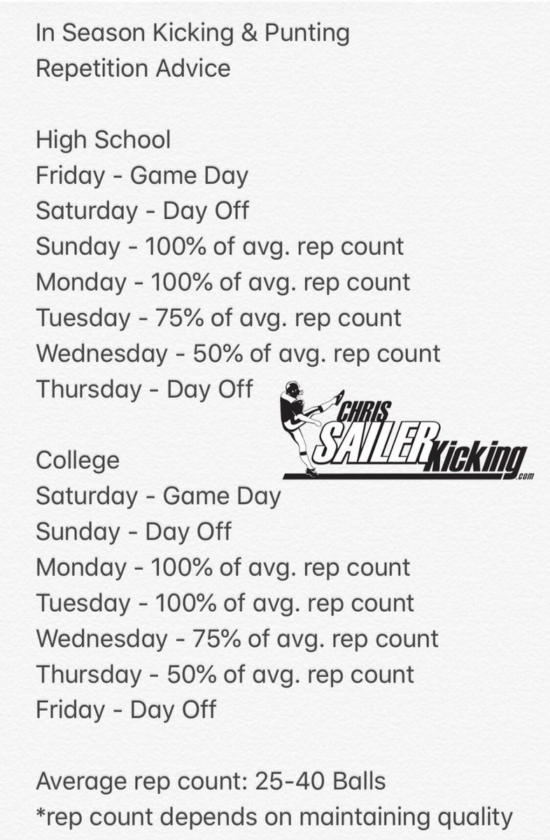 CSKRECRUITING's tweet photo. As we approach the season… here is a reminder on how to approach game weeks while in season! 

This advice will help you stay strong and healthy throughout an entire season. https://t.co/iAB8u897KZ