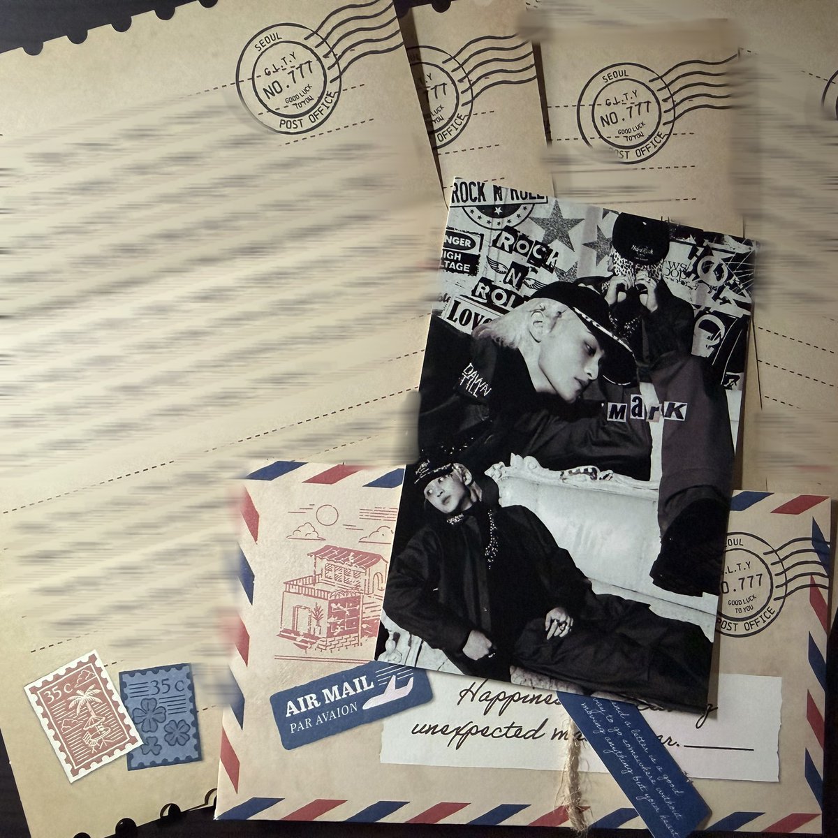 dkf1262383's tweet photo. 새벽에 편지 쓰다가 우는 여자..
편지 꾸밀게 없어서 아쉬운 마음에 스크랩한 엽서라도 동봉함
마크 사랑해🥺 https://t.co/dNmaJ14vyR