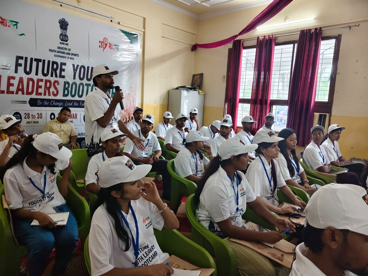 MYBharatHQ's tweet photo. From the banks of the Ganga, Haridwar, Uttarakhand, is nurturing tomorrow's changemakers through a 3-Day Residential Leadership Bootcamp, empowering young leaders with the vision, confidence, and purpose to build a Viksit Bharat.

#MYBharat #YouthLeadership https://t.co/BOckPUk42D