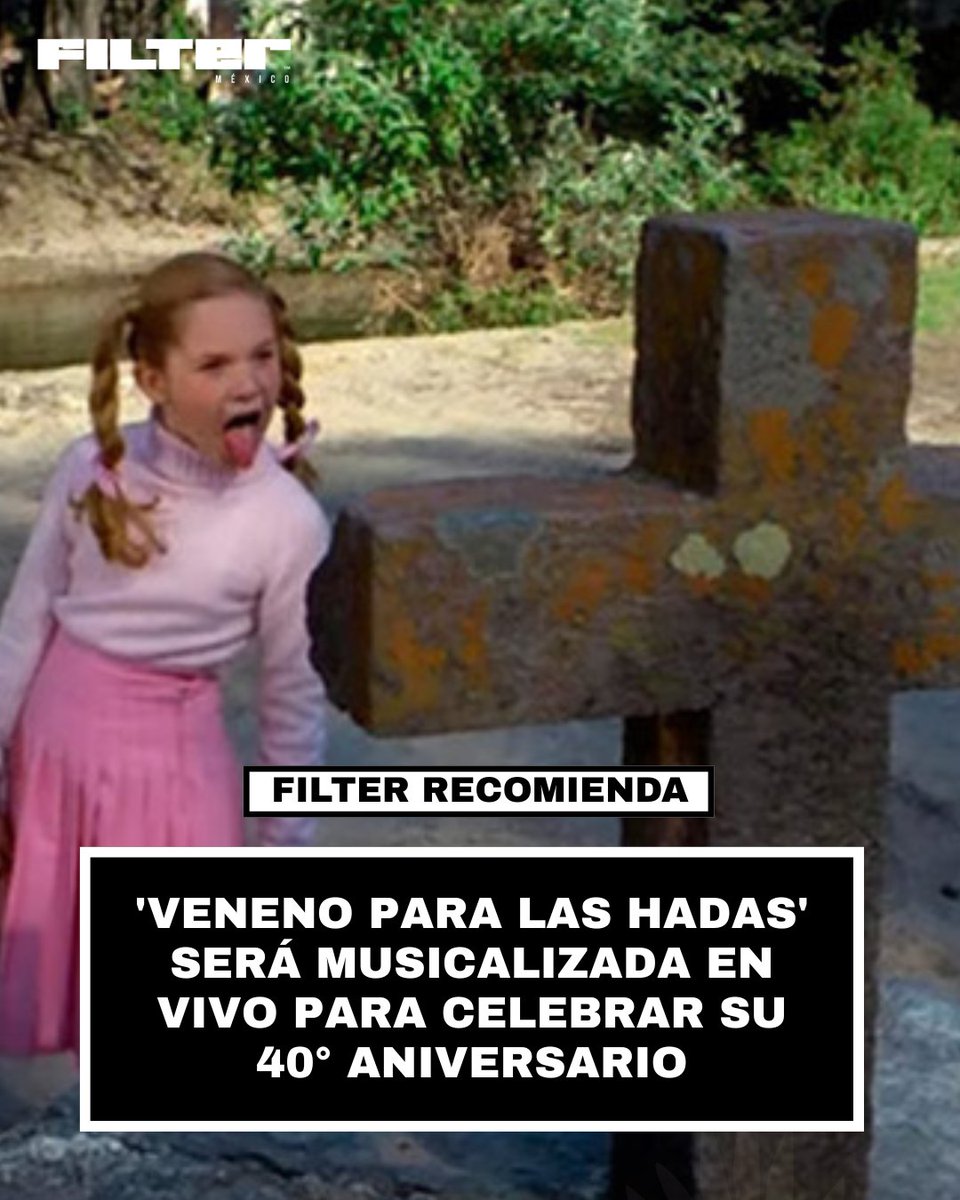 FILTERMexico's tweet photo. El clásico 'Veneno Para Las Hadas' de Carlos Enrique Taboada será musicalizado en vivo por su 40° aniversario en Casa Del Lago por las compositoras Camille Mandoki, CNDSD, Alondra Maynez y Rubí Topacio Ortiz: https://t.co/T6fM8hWjdi https://t.co/RQLaCfqXZu