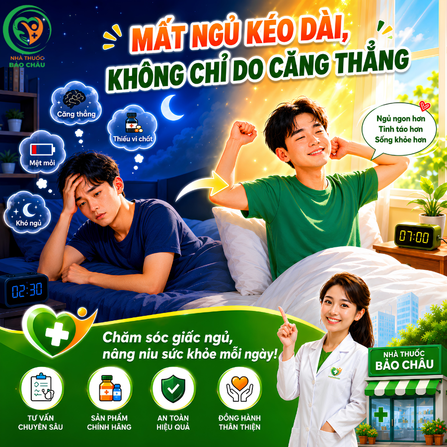 ntbaochau24's tweet photo. 💤MẤT NGỦ KÉO DÀI, KHÔNG CHỈ DO CĂNG THẲNG
🌙Đừng để những đêm thức trắng làm kiệt quệ sức khỏe của bạn.
Ghé ngay Nhà Thuốc Bảo Châu để được tư vấn, chăm sóc giấc ngủ ngon và sống khỏe mỗi ngày nhé! 💚
#NhaThuocBaoChau #24LeLam #PhuThanh #TPHCM https://t.co/U1vTwVOVnp