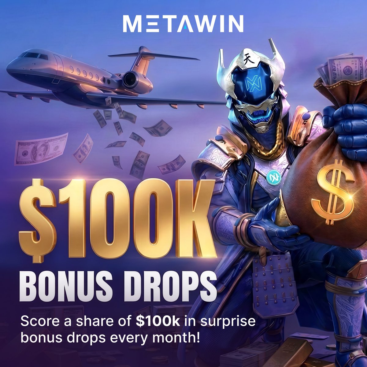 MetaWin's tweet photo. 💸 We dropped $ 4 MILLION to players last month !!

$ 1 MILLION is going to players THIS MONTH, with a massive $100k in surprise drops...

WHAT ARE YOU WAITING FOR? Join today &amp; play for you share!