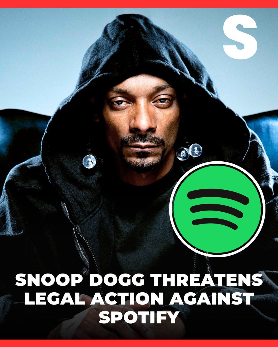 sarcistry's tweet photo. Snoop Dogg says he is considering legal action against Spotify, alleging he received only $45,000 in royalties despite his music surpassing one billion streams on the platform. https://t.co/kvDXiFhzv9