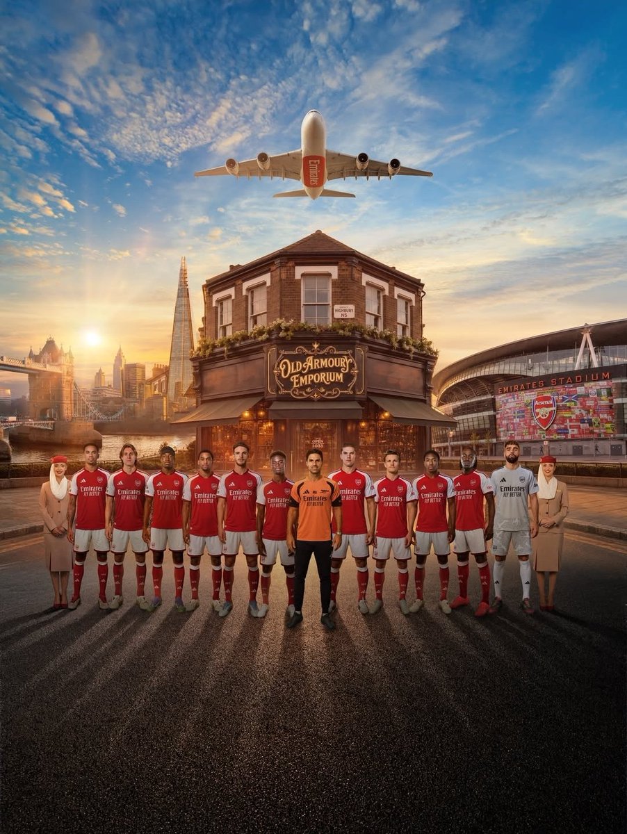 kaartikfooty's tweet photo. Emirates partnership extended: Arsenal have renewed their long-term sponsorship with Emirates until 2033, continuing the stadium naming rights and shirt sponsorship agreement.#Arsenal #AFC #COYG #Gunners #NorthLondon #PremierLeague #ArsenalFC #EmiratesStadium #Gooners #ComeOnYou https://t.co/4E7GJ9JDIY