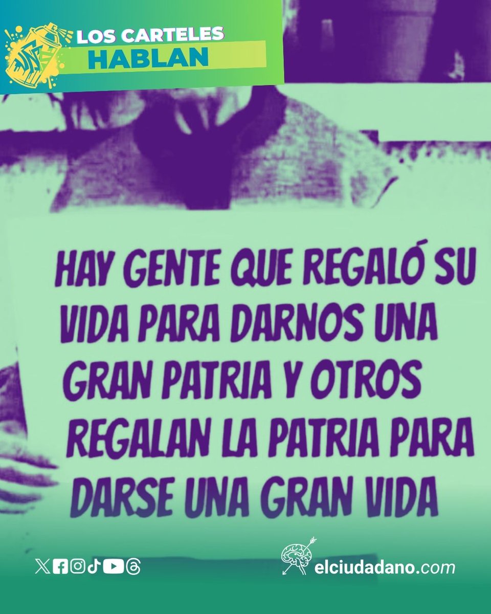El_Ciudadano's tweet photo. Hay quienes entregaron su vida soñando con una patria más justa para todas y todos.

Y hay quienes entregan la patria para asegurarse una gran vida.

La diferencia entre servir al pueblo o servirse del poder nunca pasa desapercibida.

¿Qué lado de la historia elegimos?

#Chile #Memoria #Justicia #Reflexión #Historia #Política