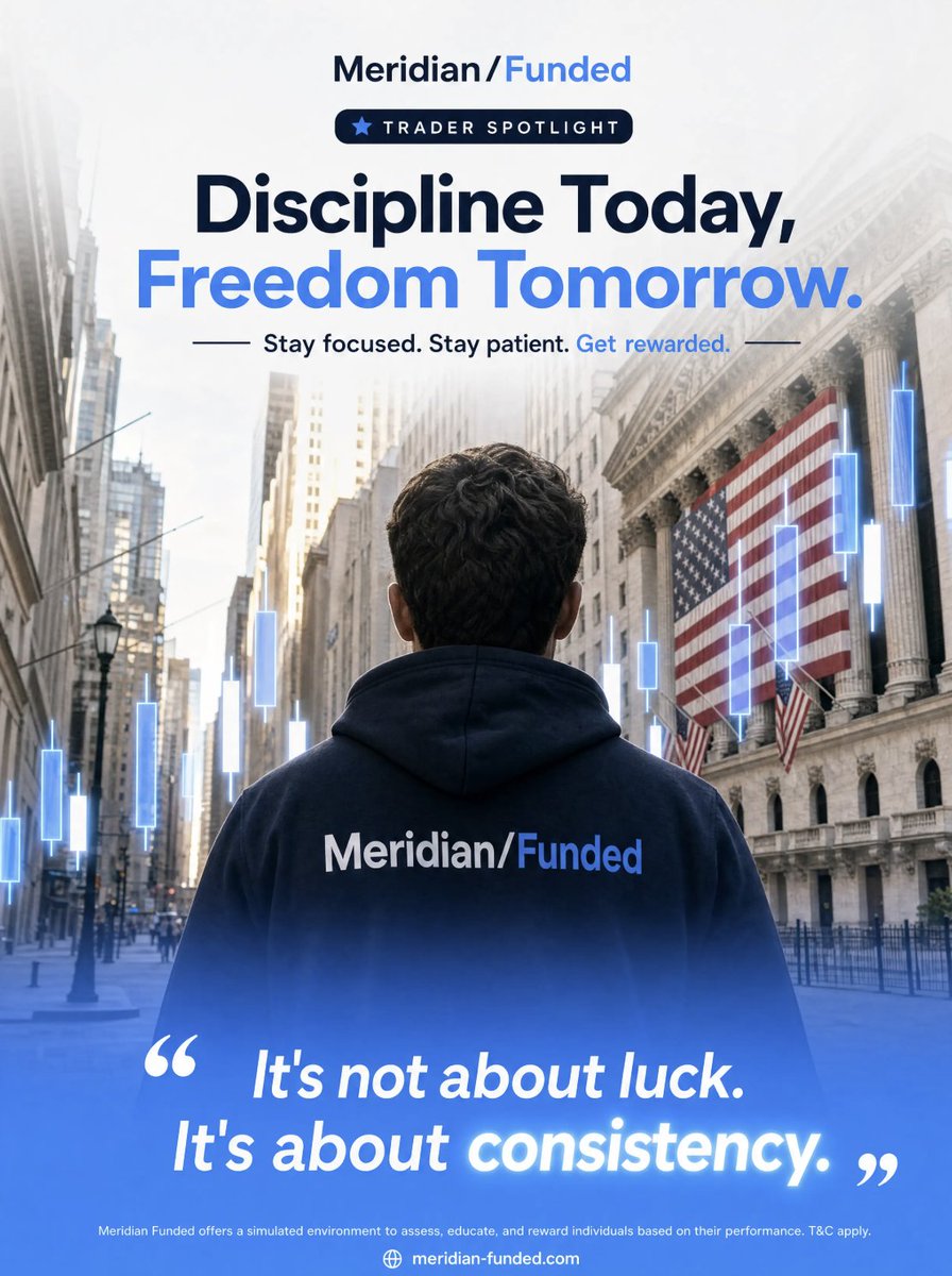 MeridianFunded's tweet photo. Stay patient. Stay consistent.

The results will follow. ⚡

Because in the end…

It’s never about luck.
It’s about showing up when others don’t. 💙 https://t.co/mDTE95ycFP