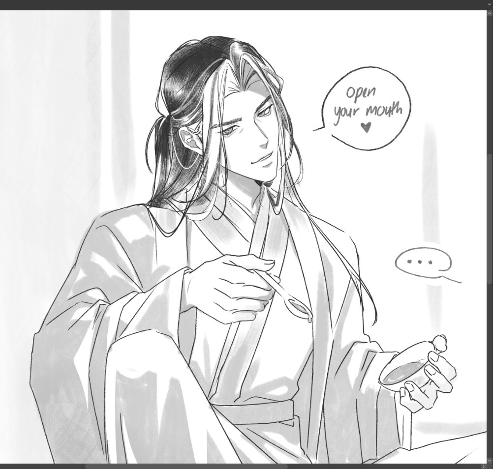 sakanayuukii's tweet photo. Yan Wushi and his kind venerable self https://t.co/58BPqptXV5