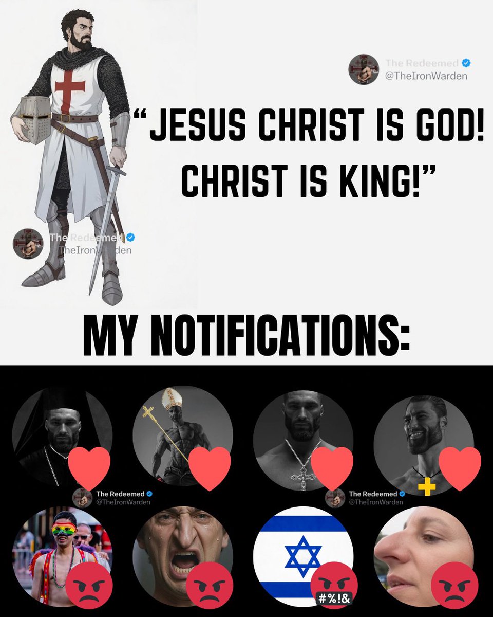 TheIronWarden's tweet photo. ⛨ Christ Is King ⛨ https://t.co/bnIH11cDyh