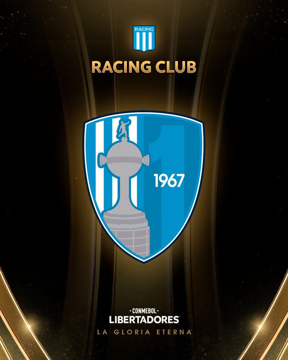 Libertadores's tweet photo. 🩵🇦🇷⭐ Los nuevos parches de la CONMEBOL #Libertadores: la Academia @RacingClub y la #GloriaEterna https://t.co/TQ5TAa55Qn