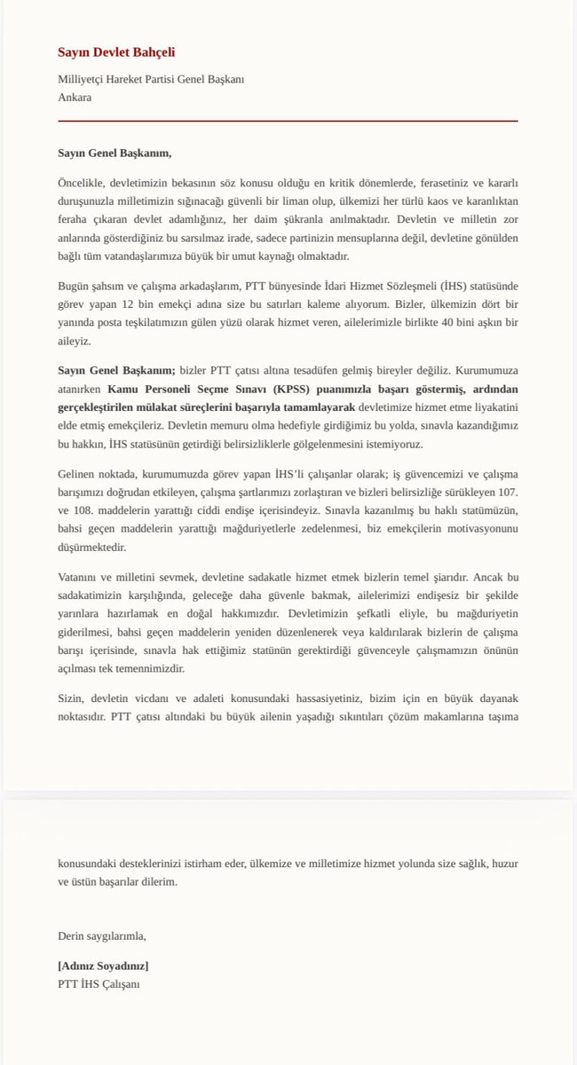 zgrYldrm07's tweet photo. KPSS ile girdiğimiz kurumda bize taşeron muamelesi yapılamaz. İş güvencesi verilmek zorundadır. 

#PttAyrımcılığaSon

@RTErdogan @a_uraloglu @hakangulten @EmrahYogurtcu @mehmetaktas023 @dbdevletbahceli @mhp https://t.co/QfOf0fKkXC