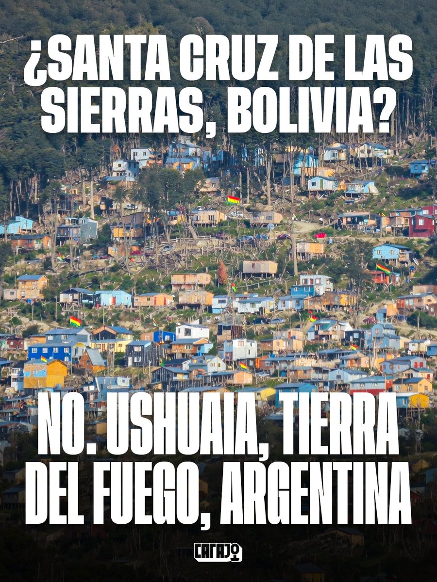 CarajoStream's tweet photo. Estas son 44 hectáreas de ladera de montaña en zona de bosques protegidos totalmente talados y usurpados por bolivianos amparados por la Ley de "Barrios Populares" de Juan Grabois que permite armar mega villas.

Así se defienden la soberanía, señores 💪🏻 https://t.co/QgYTZCQJCY