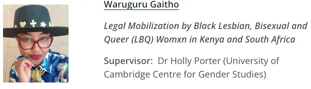 CharlotteCGill's tweet photo. The Bill and Melinda Gates Foundation funds scholars at the University of Cambridge.

One of them is studying: "Legal Mobilization by Black Lesbian, Bisexual and Queer (LBQ) Womxn in Kenya and South Africa".

THANKS BILL!

More gibberish examples here:
https://t.co/bh4C30LXPS https://t.co/u3rk6JeHnP