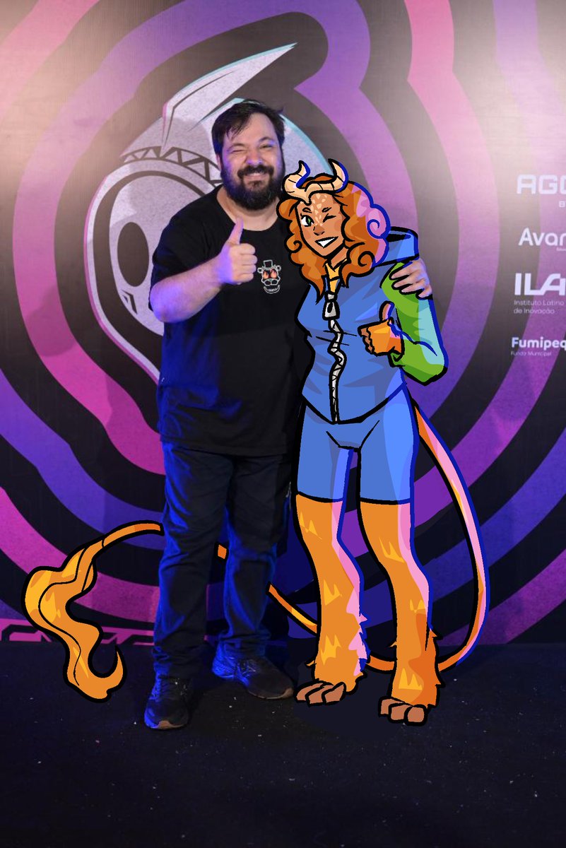 SamissionsBR's tweet photo. Após 9 anos como inscrita finalmente conheci o @Core__Core
O dia mais feliz da minha vida!
Não desistam dos seus sonhos! A vida presta!

Arte da minha fursona feita pelo meu mano @roger_albr https://t.co/VIkDBXUpEN