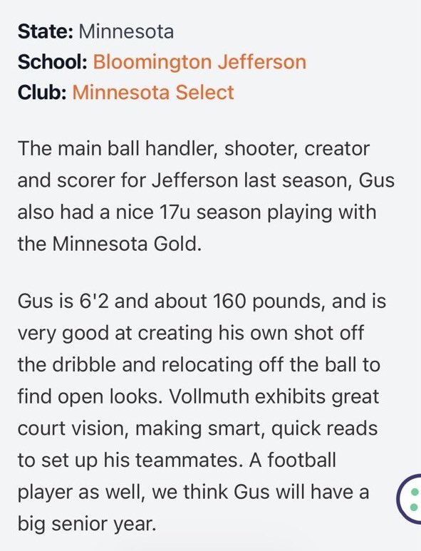 gusvollmuth3's tweet photo. Thanks for the recognition!

@RyanJamesMN @jagboysbball @MinnesotaGold https://t.co/n8hVJd2AnG