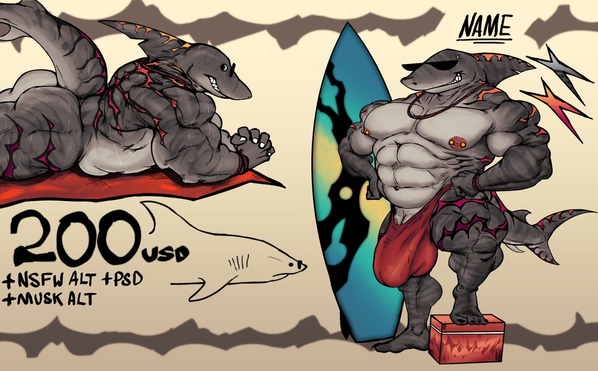 onionsouls's tweet photo. brand new adopt available! 
I hope he finds a great home to crash at!
....make sure to watch the teeth! 🦈

info in the replies!!
#NSFW #furry https://t.co/bvQUCRyqO5