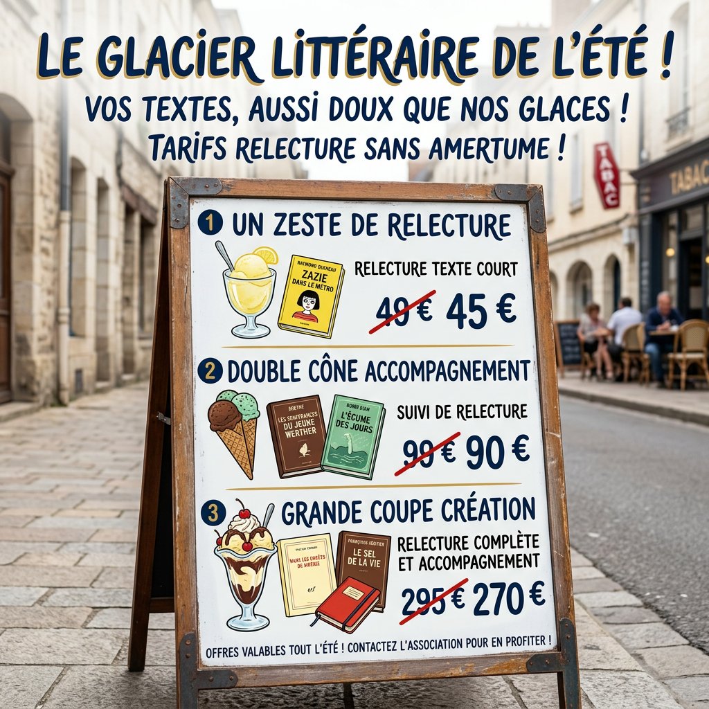 Cerclenantais's tweet photo. Une idée de roman ?✍️
Un manuscrit qui dort dans ton tiroir ? 📜
C'est le moment de nous contacter : tous nos services de relecture et d'accompagnement littéraire sont en promotion cet été !
Jusqu'à -20% ! 🥰
Pas dispo en août ? Réserve maintenant et prends rdv en septembre. https://t.co/9p7qeE0s32