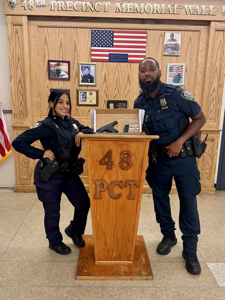 NYPD48Pct's tweet photo. Early Monday, a dispute inside an after-hours venue spilled onto the sidewalk and a suspect fired a gun. Thanks to our officers' rapid response, the suspect was arrested. Report illegal after-hours activity or suspicious behavior immediately. Help us keep our community safe. https://t.co/iHDXPBFkYn
