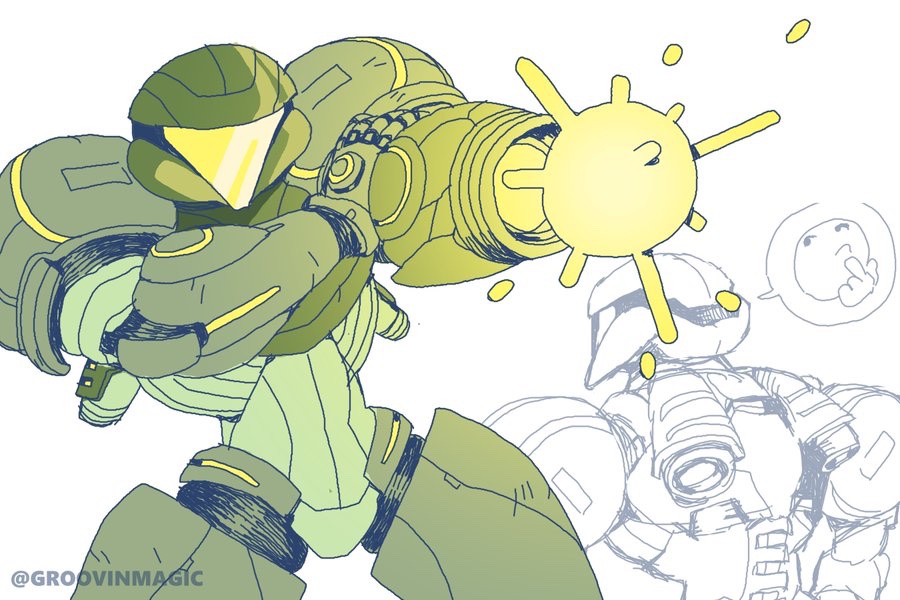 groovinmagic_'s tweet photo. Happy 40th Anniversary Metroid. Shoutout to one of the greatest character designs of all time https://t.co/jsDIUrle5j