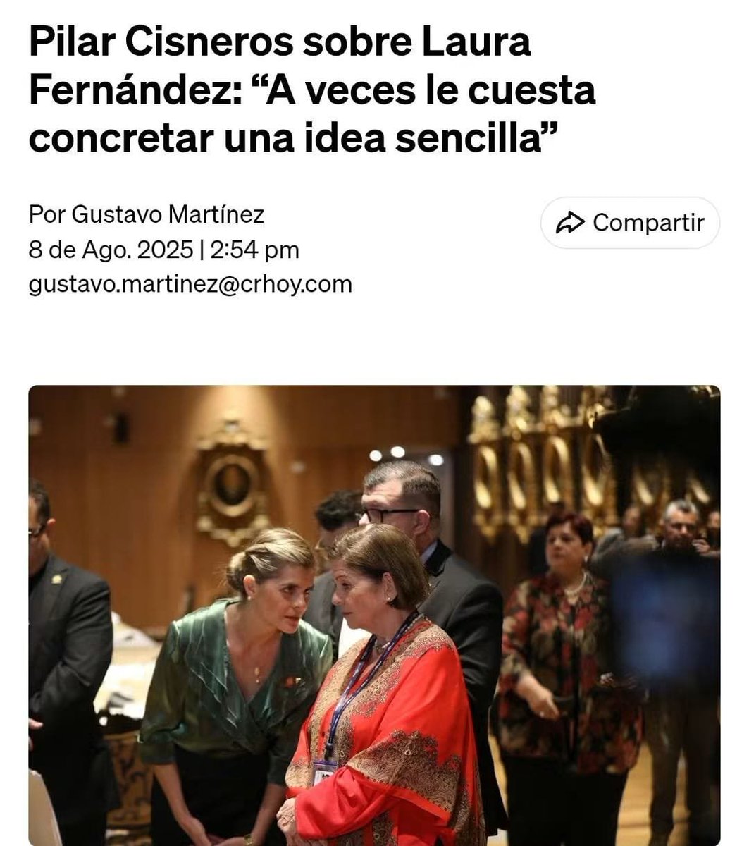 jorge_crc's tweet photo. A todos los Chabestias indignados por las palabras de @EdgardoArayaS les dejo aquí las que dijo Pilar Cisneros y les recuerdo que en su momento no se indignación. https://t.co/zE3PwYl9Qx