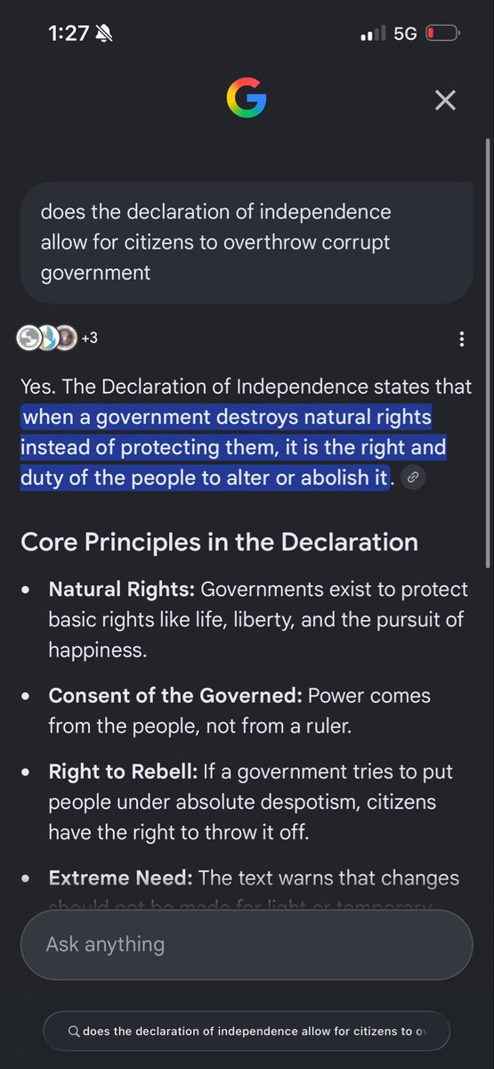 HeithJavon's tweet photo. We have a right to overthrow a treasonous government https://t.co/o7tCxVnK4t