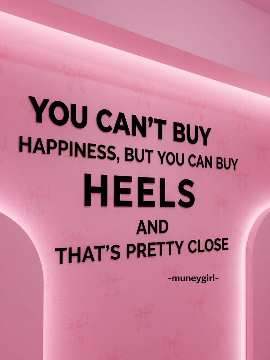 muneygirl's tweet photo. Your savings may not be able to save you just yet, but it can get you some heels 👠😛 https://t.co/R6oVvQfObL