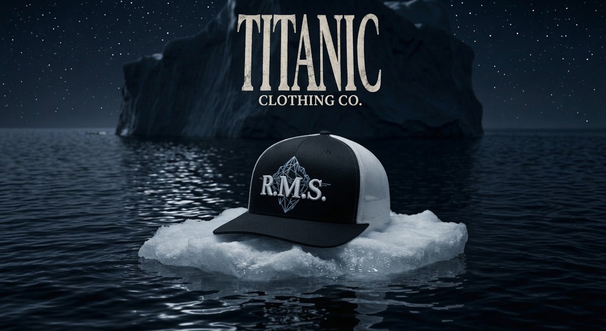 rmstitanicco's tweet photo. 🚢 DROP 001 IS NOW BOARDING. ⚓

Be among the first to own the R.M.S. Iceberg Two-Tone Trucker — the iconic first artifact from R.M.S. Titanic Clothing Co.

🌎 Only 1,000 will ever exist.

⚓ Special Early Boarding: Starting at $60

Every DROP 001 owner receives:

🧵 A custom embroidered First Voyage patch

The first 100 orders also receive:

🔑 A custom numbered metallic TCC Commemorative Keytag

The voyage has only just begun.

And one more piece of the uniform is preparing to board...

Everybody aboard?

#RMSTitanic #TitanicClothing #Drop001 #Streetwear #FirstVoyage