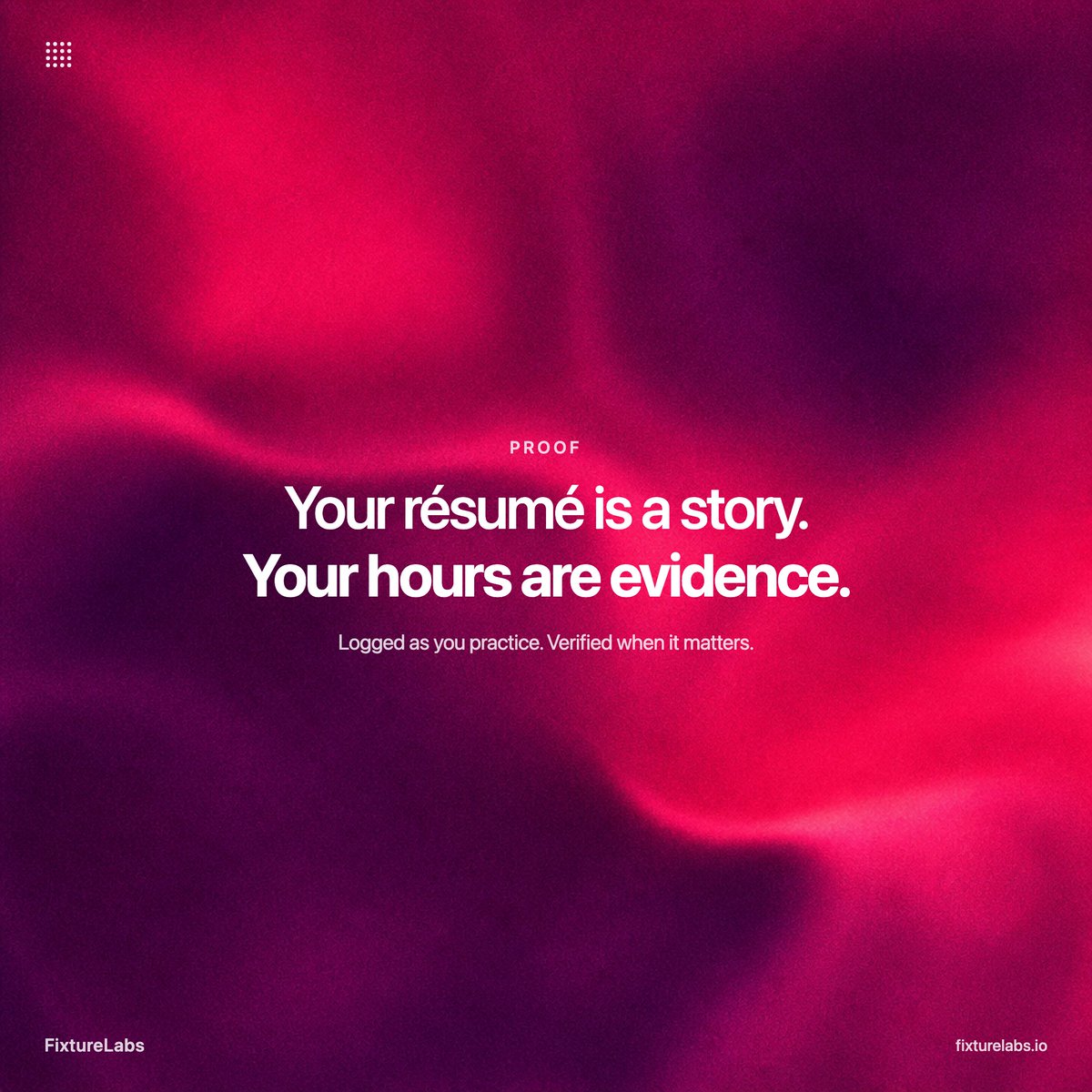 fixturelabs's tweet photo. Your résumé is a story you tell about yourself.

Your hours are evidence.

One is free to write. The other has to be earned.

Logged as you practice. Verified when it matters.

#MechanicalEngineering #CAD https://t.co/PcGPAEISc5