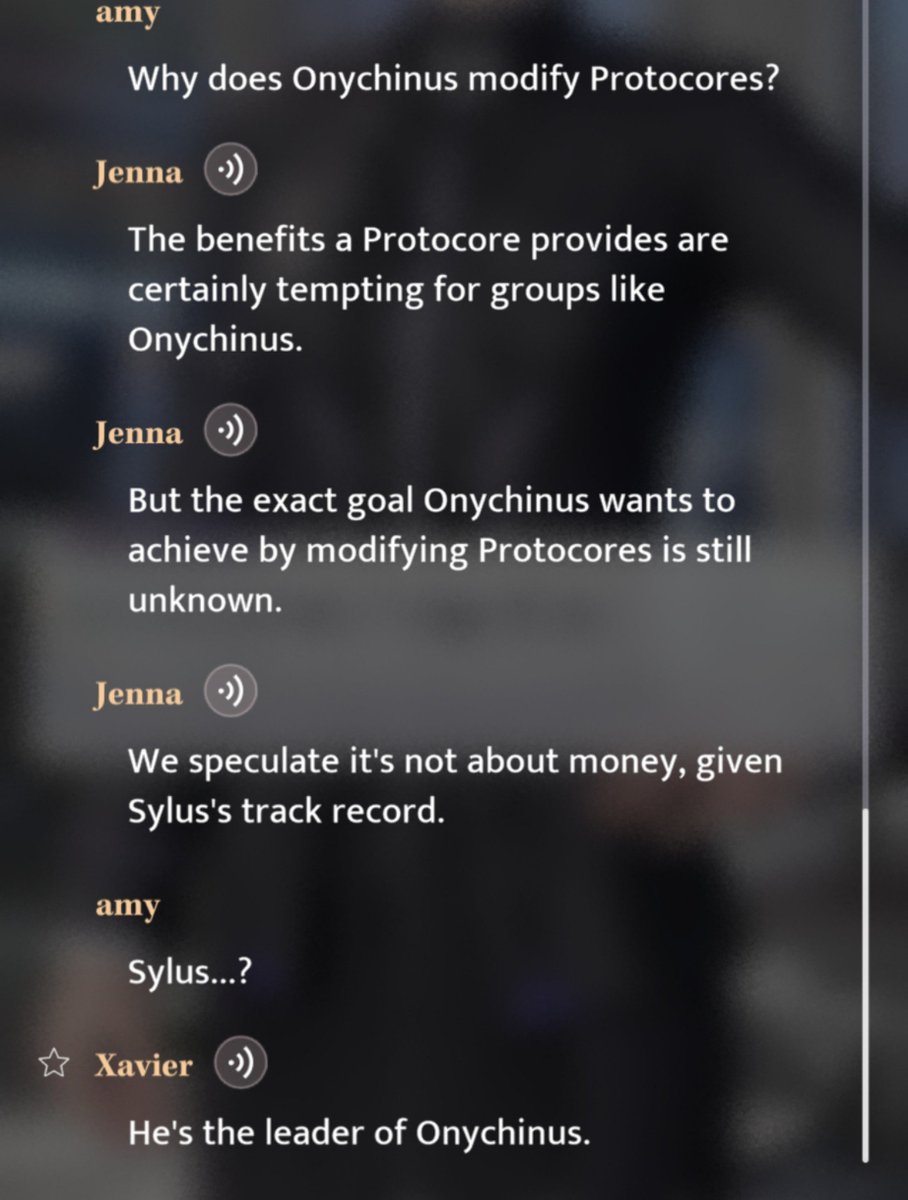 featheredfishie's tweet photo. If you want to defend your dog sure but don't bring sylus when you clearly never read the ms. 
onychinus and n109 zone was first mentioned in chapter3 after mc found the modified protocore and we saw Mephisto. 
Then in the same chapter we learned sylus name from jenna— https://t.co/0HFuZYbSo8