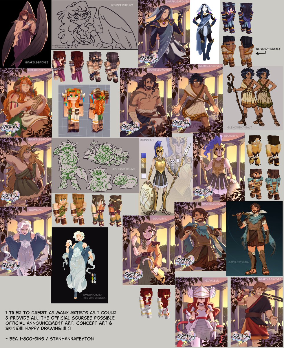 stanhannapeyton's tweet photo. [ I HAVE ASSEMBLED THE GIANT MOST-COMPREHENSIVE-AT-THIS-TIME PANTHEONSMP REFERENCE SHEET!!!!!!!!!!!!!!!!!! WITH AS MANY CREDITS AS POSSIBLE!!!!!! EVERYONE LOCK IN!!! (final edition for today) ] 
> #pantheonsmp https://t.co/2WyAFxmTP7