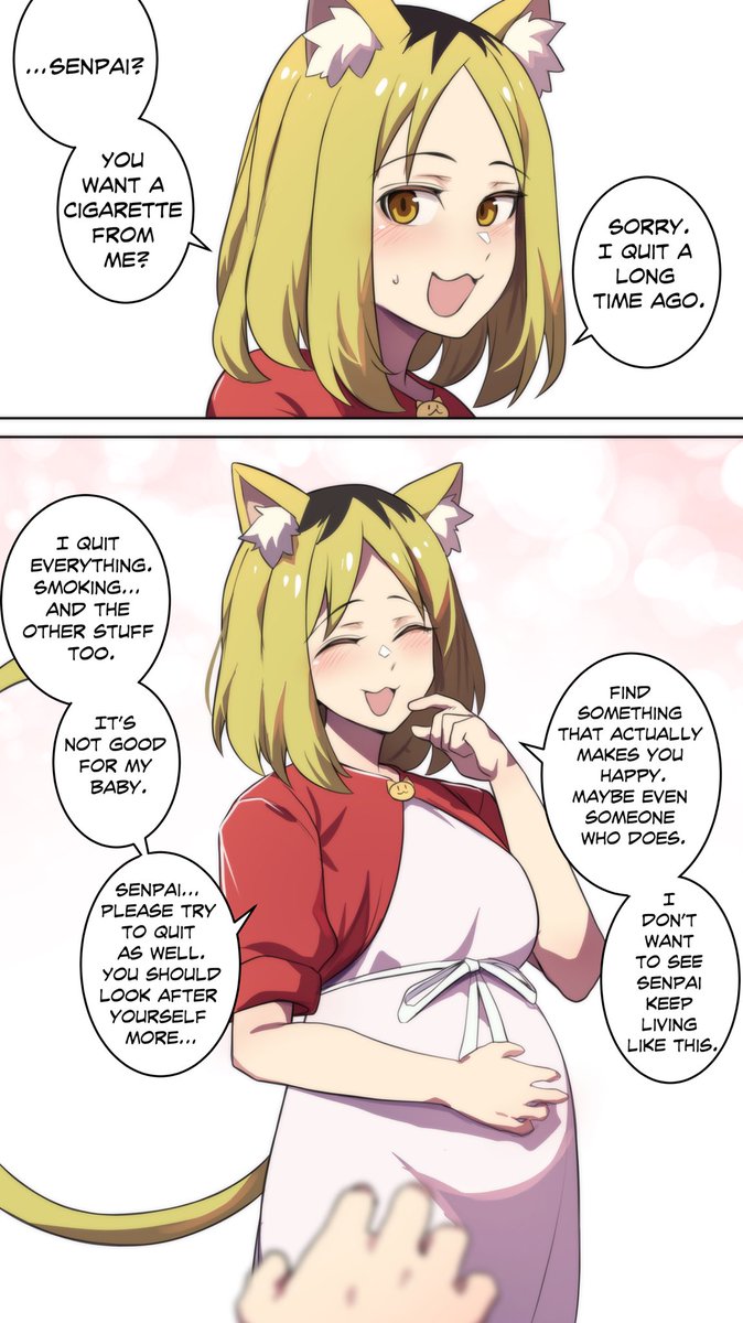 HinghoiArts's tweet photo. If Yakuneko Got a Good Ending? 🐱 https://t.co/NY7T9A7Lab