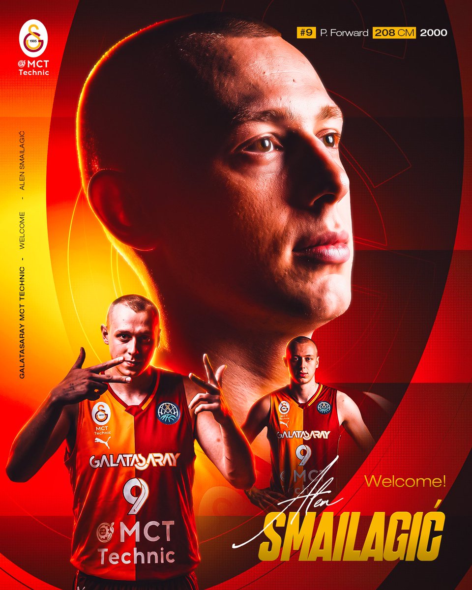 GSBasketbol's tweet photo. ✍️Galatasaray MCT Technic’e hoş geldin, Alen Smailagić!

Detaylı bilgi için; 👇
🔗 https://t.co/SZccK44L58 https://t.co/ReOIJYuz3Z