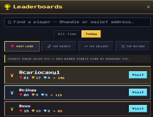 ccariocav's tweet photo. 🥇We’re currently in 1st place! 

We’re leading today’s BlockFall Islands contest, but the competition remains fierce. @BlockFallX 

Help us hold the lead by visiting and liking the island in-game:
https://t.co/xAlQrVO6ty
Likes on X don’t count—you must vote inside the game. https://t.co/cE65PAmHGt
