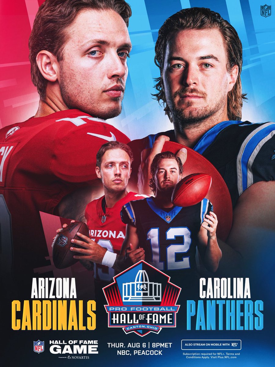 NFLSPAINS's tweet photo. La espera ha terminado. Hay un partido de fútbol americano hoy.

@ProFootballHOF Partido -- Esta noche 8pm ET en NBC Transmisión en @NFLPlus + Peacock https://t.co/eSJKMC16Wq