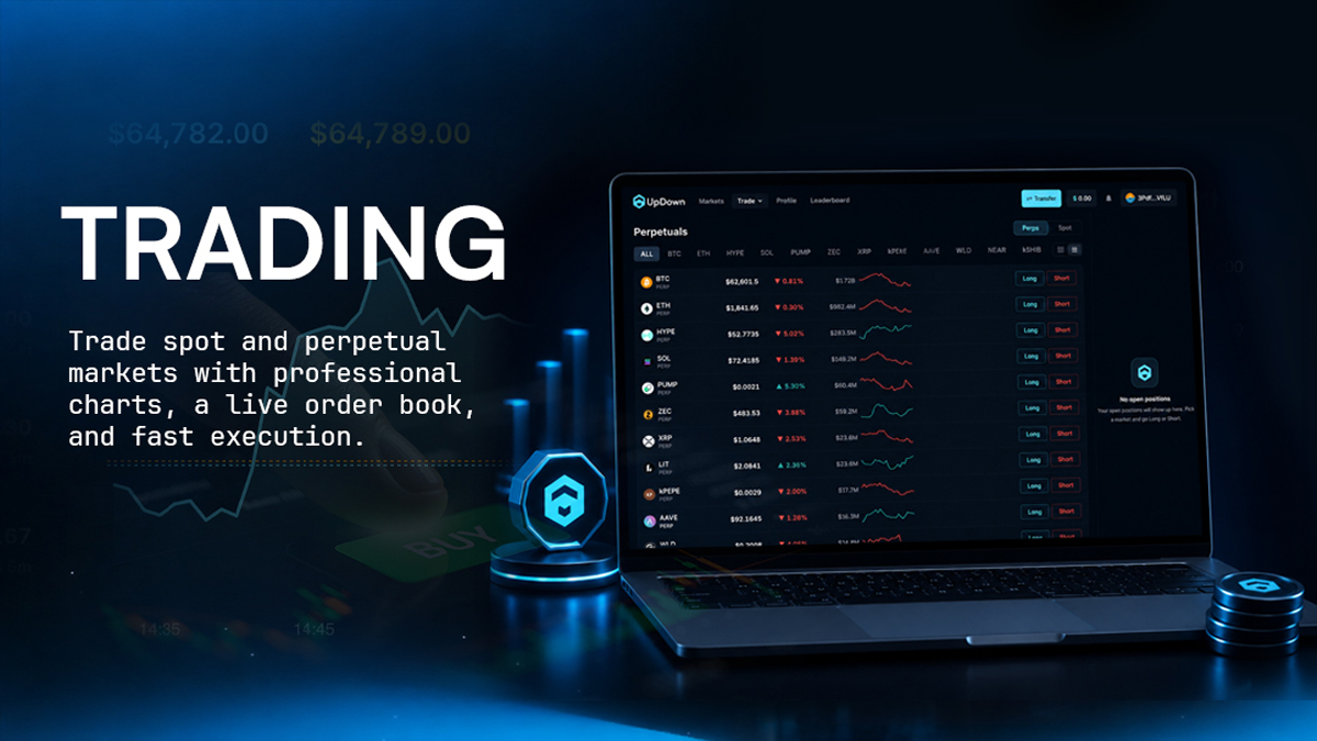 Official_UpDown's tweet photo. Ready to put your market predictions to the test? Try our beta now and tell us what you think: https://t.co/9Y4Oi3HwJC

Trade BTC, ETH & SOL with professional charts, a live order book, and lightning-fast execution on UpDown.

Every new user gets 1,000 Test USD instantly.
No deposit. No financial risk.
Climb the leaderboard and compete for a $100 prize every Monday.

#Bitcoin #BTC #Ethereum #ETH #Solana #SOL #Crypto #CryptoTrading #Trading #DayTrading #Perpetuals #PerpetualFutures #SpotTrading #PredictionMarkets #MarketPrediction #PricePrediction #TechnicalAnalysis #PriceAction #TradingView #CryptoCommunity #Web3 #DeFi #Onchain #USDC #TradingCompetition #CryptoX #Blockchain #BetaTesting #UpDown #Alpha