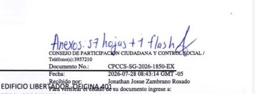 MiPanaPato's tweet photo. ¡Atención en el Concurso para la selección del Fiscal General!

📌 Están "desapareciendo" las impugnaciones que la gente entregó con sello y firma... Desapariciones para favorecer a ciertos candidatos/as.

Ojo a la Comisión del @CpccsEc y que de consumarse ese "traspapeleo", ellos respondan por eso.