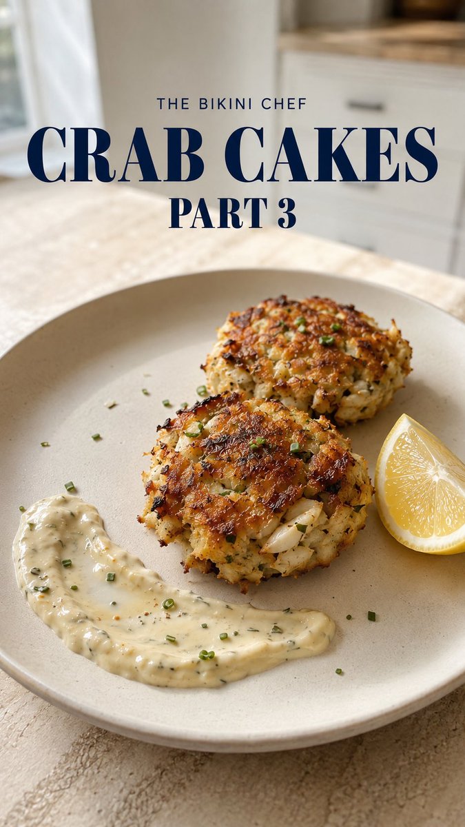 thebikinichef's tweet photo. Crab Cakes Part 3: The Remoulade ๐ฆ๐
A great crab cake deserves an even better sauce.
This simple remoulade brings the perfect balance of creamy, tangy, and savory to every bite.
โจParts 1 & 2 for the recipe! ๐
#TheBikiniChef #CrabCakes #Remoulade #HealthyRecipes #SeafoodRecipe https://t.co/Q208rMb1KI