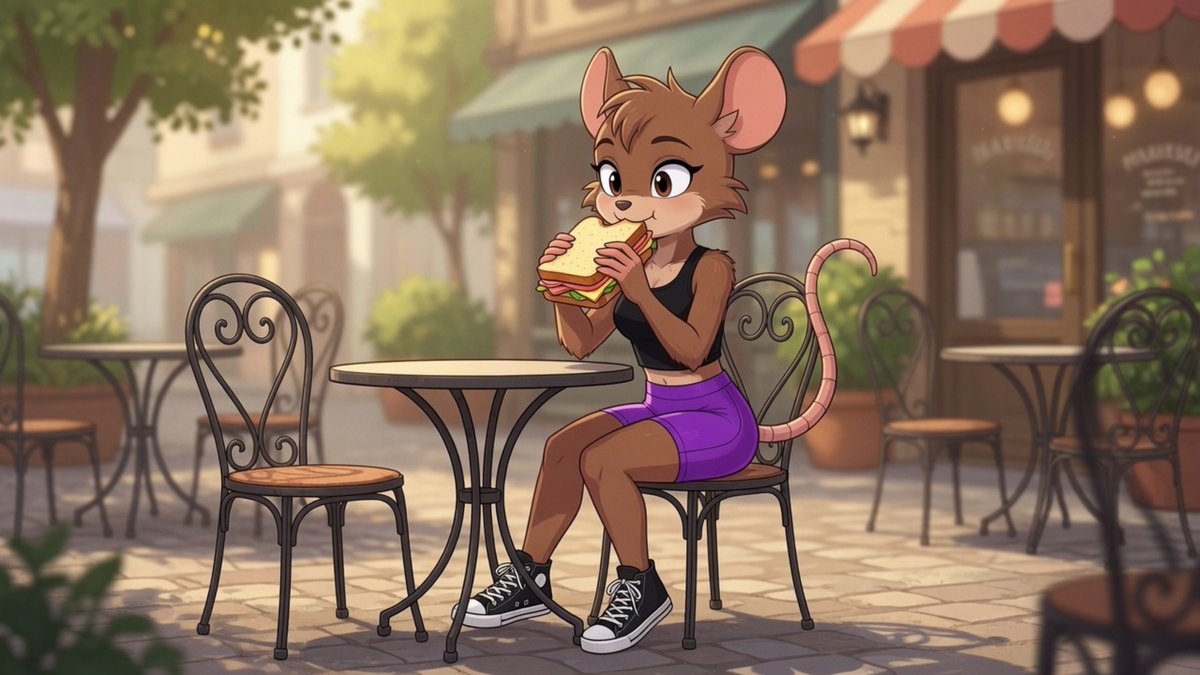 Lerans123's tweet photo. @grok ¿Paso la audición?
Quien sabe, al momento Rita solo tiene hambre.
#furrygirl, #furryfandom, #mousegirl, #Grokcreation. https://t.co/3yAoCHDMfw